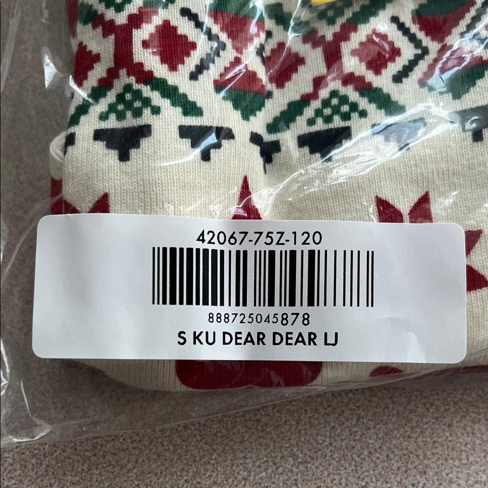 Red and Cream Holiday Pajama Set - Picture 2 of 3